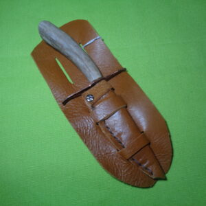 Mini Cowboy Bowie | Forged Square Nail & Calf Sheath