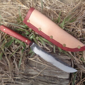 "Camp Chef" Kitchen Knife | 1065 High Carbon Steel, Maple | 5.5" Overall