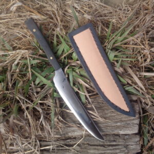 "Defender" Kitchen Knife | 1065 High Carbon Steel, Micarta | 5.4" Overall