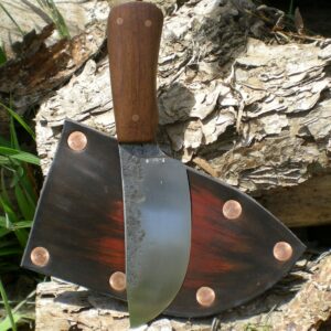 "Tracker" Bushcraft Knife | 1085 HC Steel, Walnut | 7.75" Overall