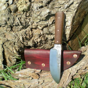 "Chief" Bushcraft Knife | 1085 HC Steel, Walnut | 8.75" Overall