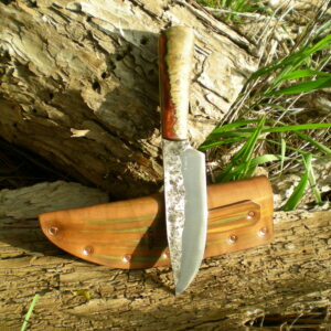 "The Horseman" - Elm Burl Bowie Knife
