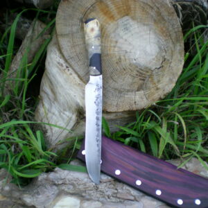 "The Sandbar" - Birdseye Maple Butcher Knife